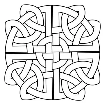 Celtic knot trinity on white background for tattoo symbol religion icon logo. Stock Illustration