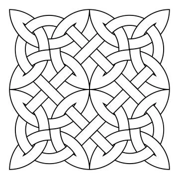 Celtic knot trinity on white background for tattoo symbol religion icon logo. Stock Illustration