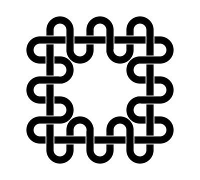 Celtic knot trinity on white background for tattoo symbol religion icon logo. Stockillustratie