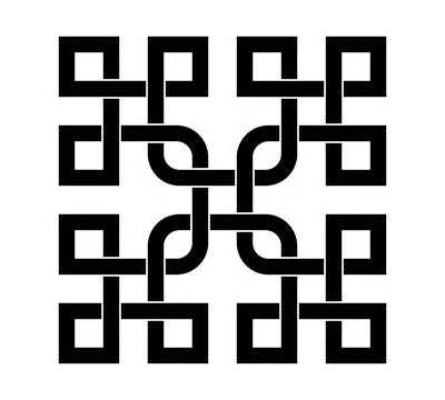 Celtic knot trinity on white background for tattoo symbol religion icon logo. Stockillustratie