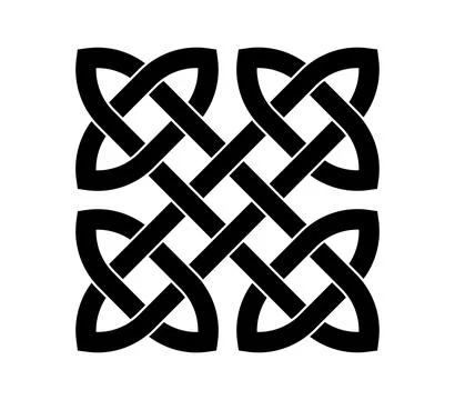Celtic knot trinity on white background for tattoo symbol religion icon logo. Stock Illustration