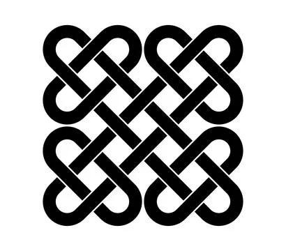 Celtic knot trinity on white background for tattoo symbol religion icon logo. Stockillustratie