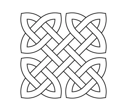Celtic knot trinity on white background for tattoo symbol religion icon logo. Stock Illustration