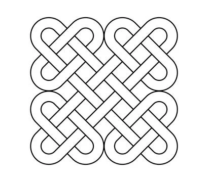 Celtic knot trinity on white background for tattoo symbol religion icon logo. Stockillustratie