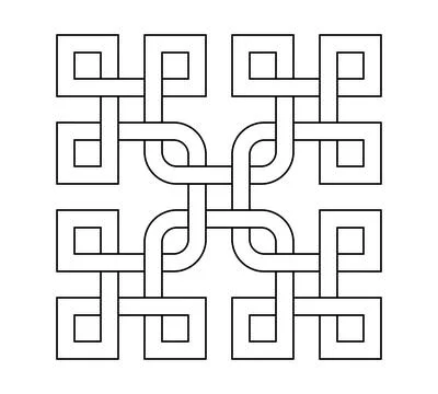 Celtic knot trinity on white background for tattoo symbol religion icon logo. Stockillustratie