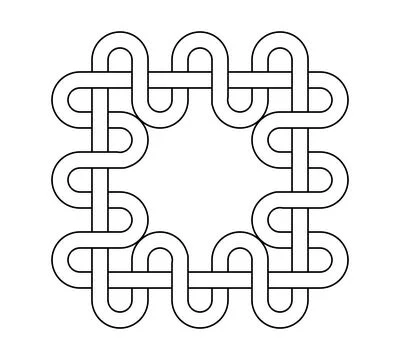Celtic knot trinity on white background for tattoo symbol religion icon logo. Stockillustratie