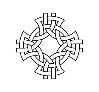 Celtic knot trinity on white background for tattoo symbol religion icon logo. Stockillustratie