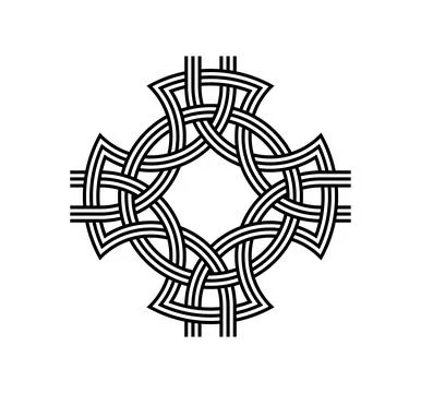 Celtic knot trinity on white background for tattoo symbol religion icon logo. Stockillustratie