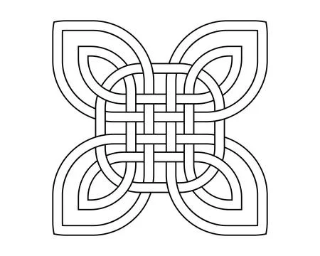 Celtic knot trinity on white background for tattoo symbol religion icon logo. Stock Illustration
