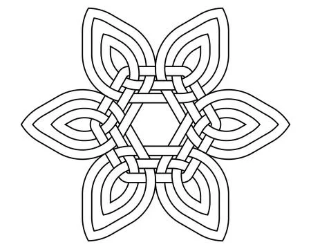 Celtic knot trinity on white background for tattoo symbol religion icon logo. Stock Illustration