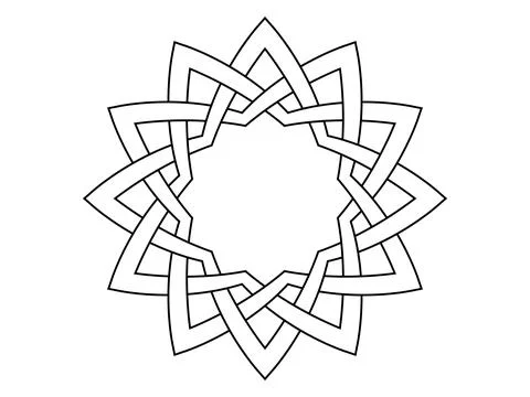 Celtic knot trinity on white background for tattoo symbol religion icon logo. Stock Illustration