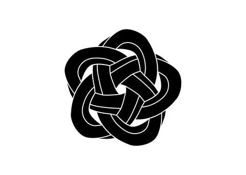 Celtic knot trinity on white background for tattoo symbol religion icon logo. Stock Illustration