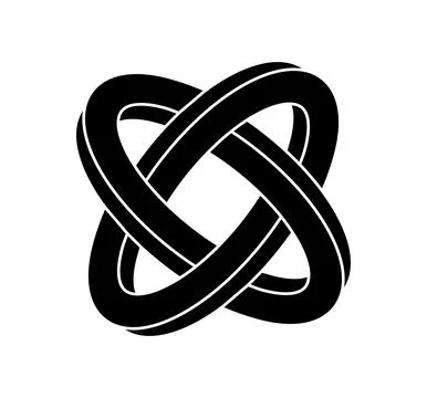Celtic knot trinity on white background for tattoo symbol religion icon logo. Stock Illustration
