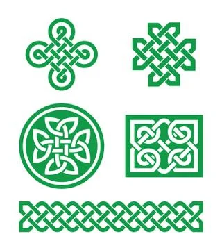 Celtic knots, braid patterns - St Patrick's Day Illustrazione stock