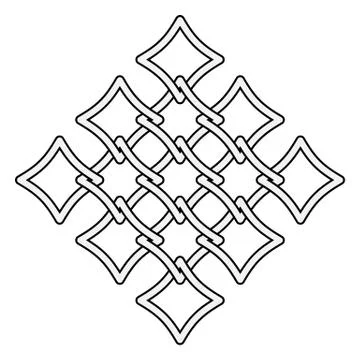 Celtic knots fences pattern Stock Illustration