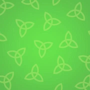 Celtic Knots on Green Background Stock Illustration