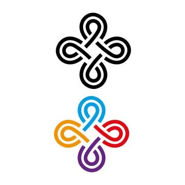 Celtic Knots icon vector. Celtic signs illustration symbol. Celtic drawings symb Stock Illustration