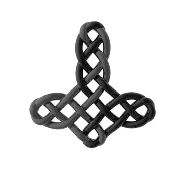 Celtic knots ornament on white background - 3d illustration Illustrazione stock