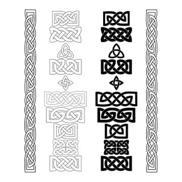 Celtic knots, patterns, frameworks vector Illustrazione stock