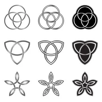 Celtic Knots Patterns Illustrazione stock