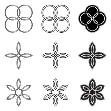 Celtic Knots Patterns Stock Illustration