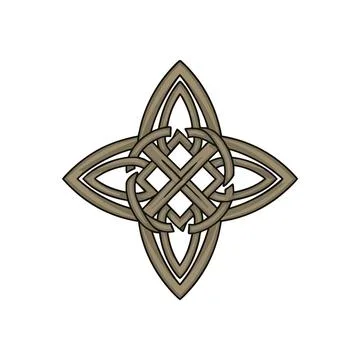 (Celtic Knotwork Design. An ancient interwoven emblem signifying eternity, .. Stock Illustration