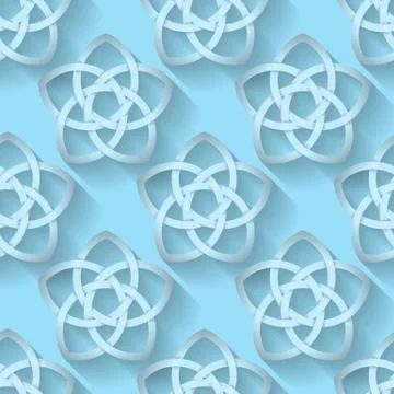 Celtic Knotwork Seamless background Stock Illustration