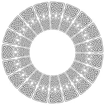 Celtic mandala on white background Stock Illustration