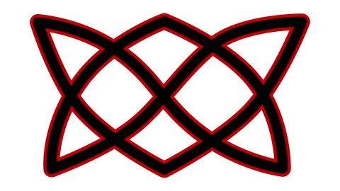 Celtic ornament, design element self drawing animation. Luma matte Stock Footage 224429343