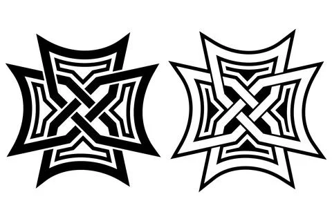Celtic ornament on a white background. 스톡 일러스트