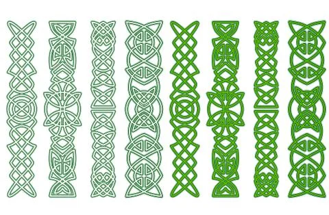 Celtic ornaments and patterns Illustrazione stock