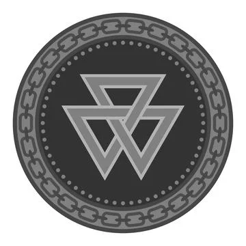 Celtic Pattern Isolated on White Background. Scandinavian Design. Decorative Stock Illustration