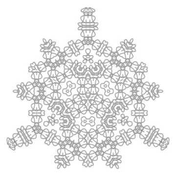 Celtic Pattern Isolated on White Background. Scandinavian Design. Decorative Stock Illustration