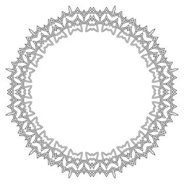 Celtic Pattern Isolated on White Background. Scandinavian Design. Decorative Stock Illustration