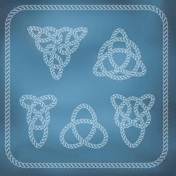 Celtic rope knotes Stock Illustration