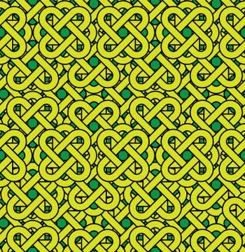 Celtic seamless pattern. abstract vintage geometric background. Stock Illustration