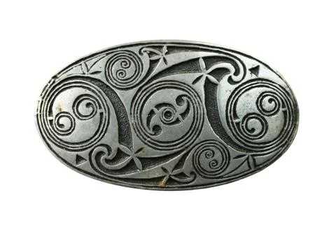 Celtic shield brooch Stock Photos
