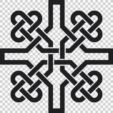 Celtic sign, black Stock Illustration