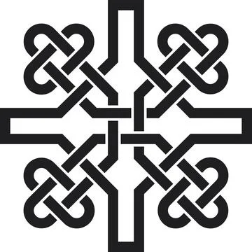 Celtic sign, black Stock Illustration