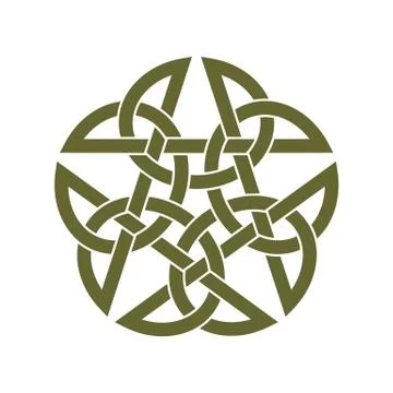 Celtic star knot 库存插图