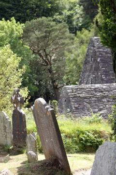 Celtic Stone Cross Stock Photos