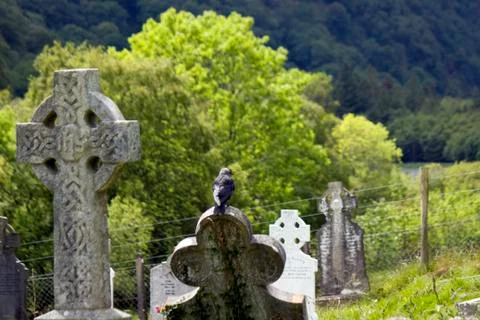 Celtic Stone Cross Stock Photos