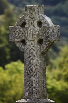 Celtic Stone Cross Stock Photos