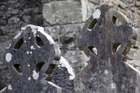 Celtic Stone Cross Stock Photos