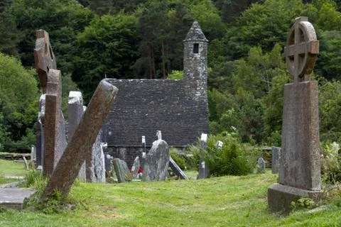 Celtic Stone Cross Stock Photos