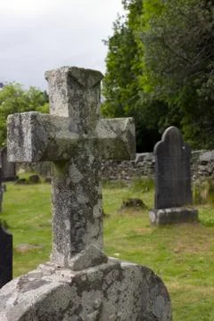 Celtic Stone Cross Stock Photos