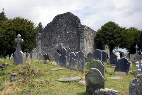Celtic Stone Cross Stock Photos