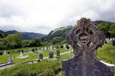 Celtic Stone Cross Stock Photos
