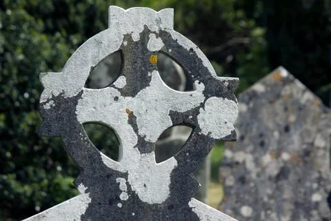 Celtic Stone Cross Stock Photos