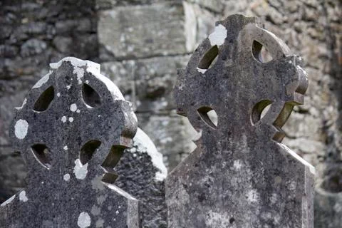 Celtic Stone Cross Stock Photos